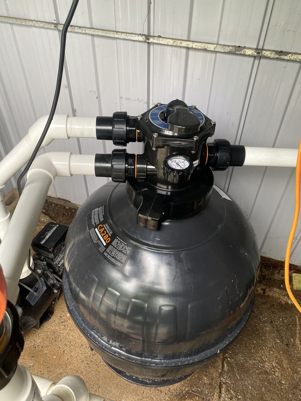 Pool pump, filter and plumbing — equipment check during a Townsville pool service